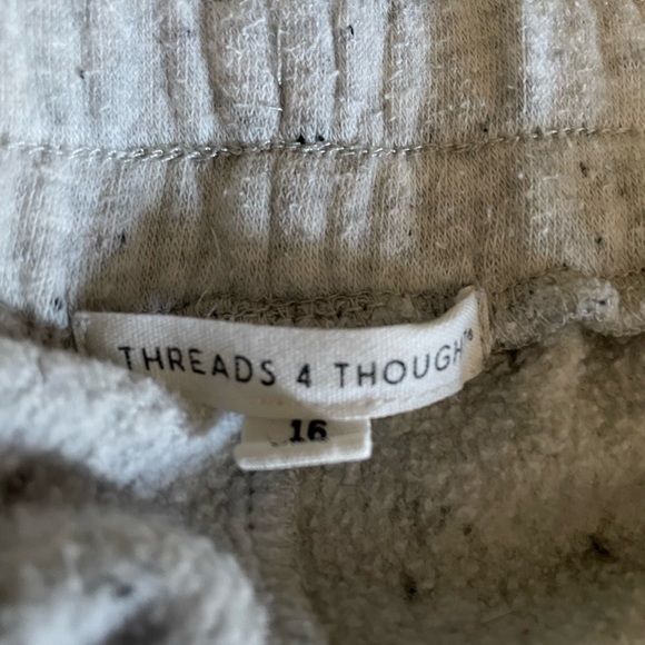 Teen boys size 16, Threads 4 thought, white jogger pants - Picture 7 of 7